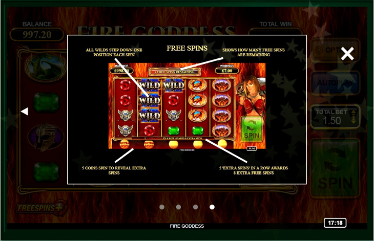 Fire Goddess Slot Machine Online