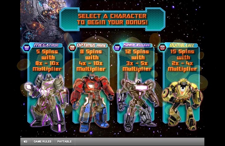 Transformers Slot Game